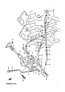 DT55 From 05501-705120 ()  1987 drawing OIL PUMP (MODEL VF)