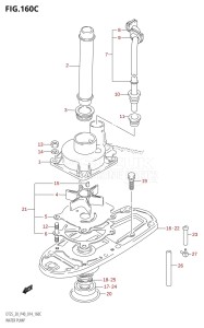 DT25 From 02503K-410001 (P36-)  2014 drawing WATER PUMP (DT30R:P40)