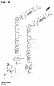 DF200AT From 20003F-440001 (E03 E11 E40)  2024 drawing CAMSHAFT (DF200AT,DF200AZ)