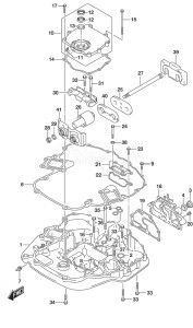 Outboard DF 250 drawing Engine Holder SS Model