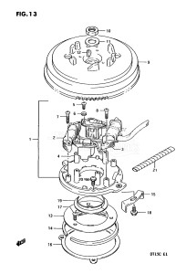 DT15C From 01502-351001 ()  1993 drawing MAGNETO