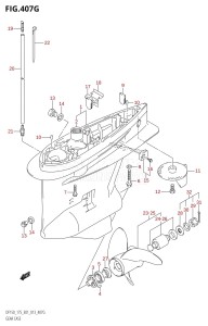 DF150 From 15002F-310001 (E01 E40)  2013 drawing GEAR CASE (DF175Z:E01)