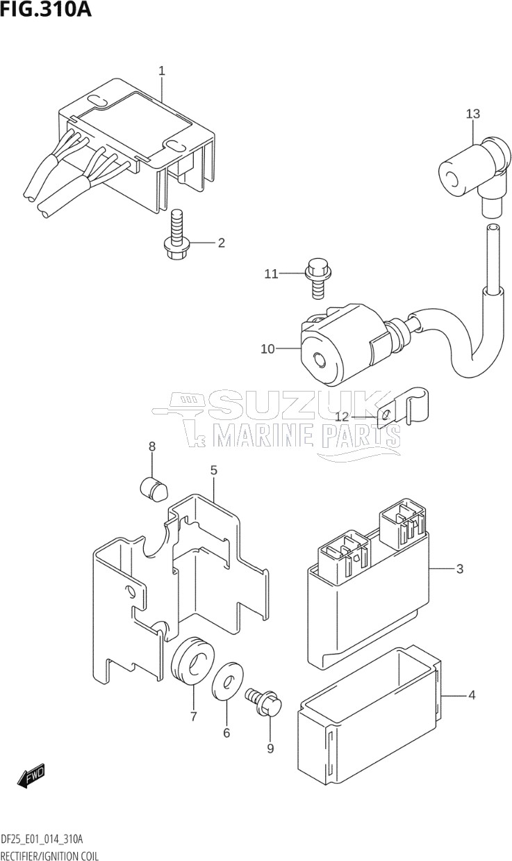 RECTIFIER / IGNITION COIL (DF25:E01)