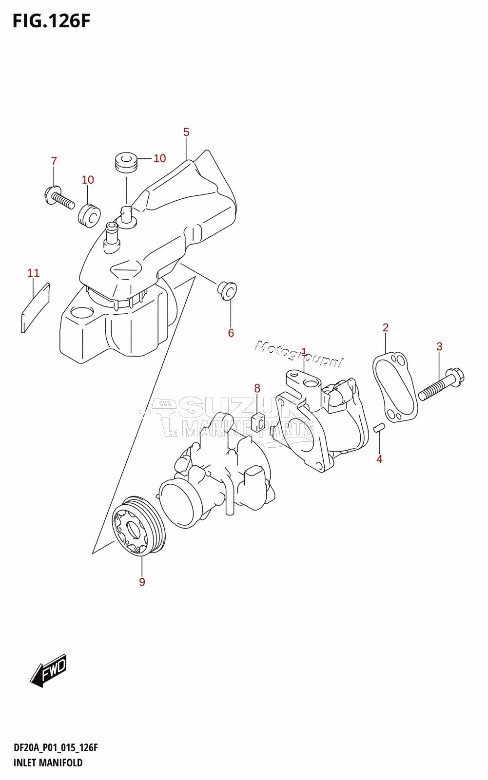 INLET MANIFOLD (DF15ATH:P01)