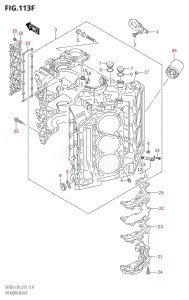 DF250T From 25004F-510001 (E03)  2015 drawing CYLINDER BLOCK (DF250Z:E03)