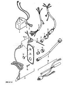 DT25 From 02503-405316-407354 ()  1984 drawing OPTIONAL : ELECTRICAL (FOR ELECTRIC STARTER)