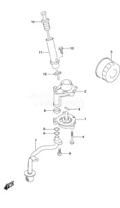 Outboard DF 25A drawing Oil Pump