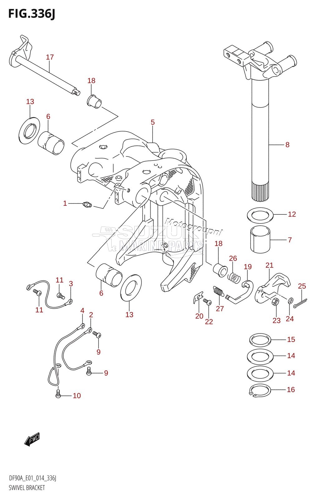 SWIVEL BRACKET (DF90ATH:E01)