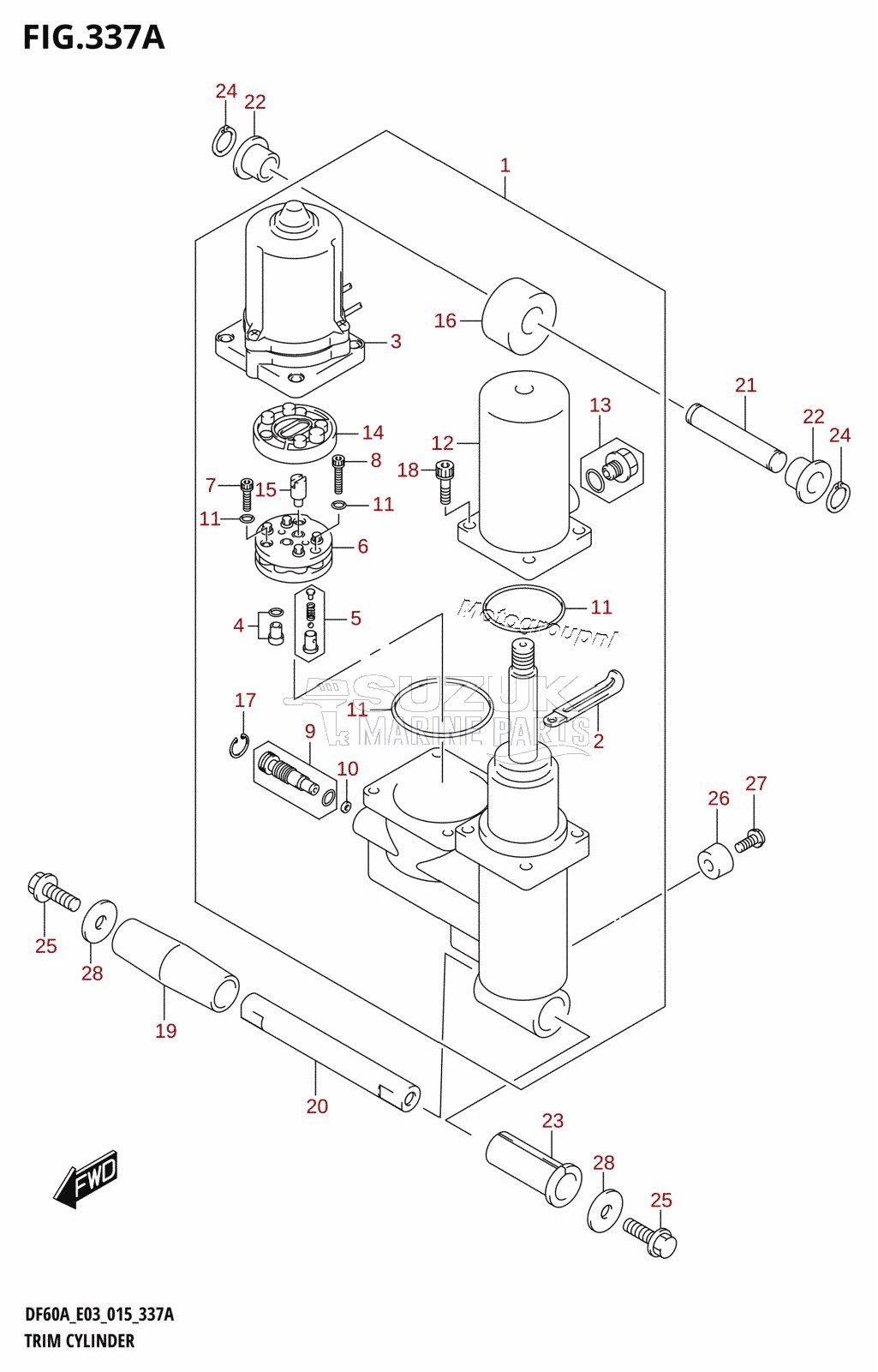 TRIM CYLINDER (DF40A:E03)