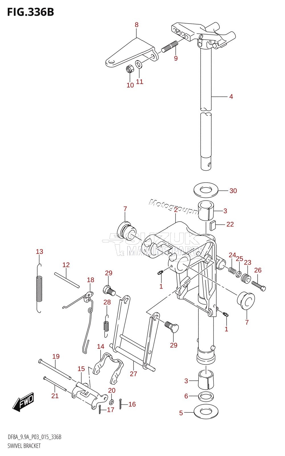 SWIVEL BRACKET (DF8AR:P03)