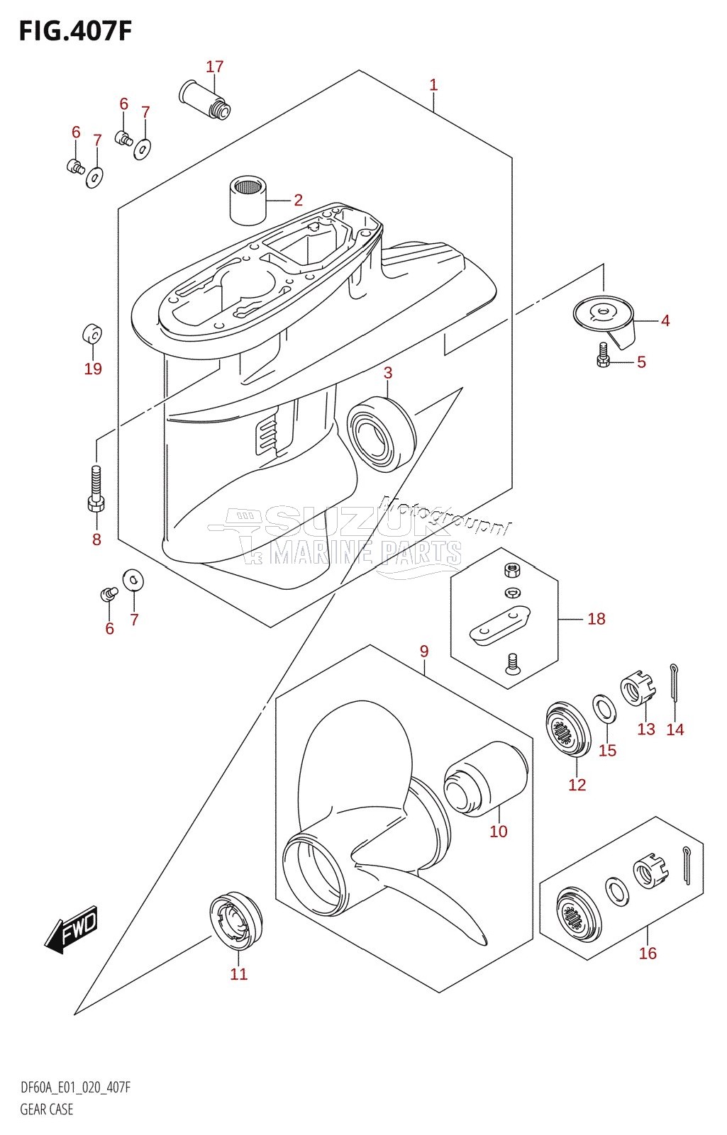 GEAR CASE (DF60ATH:E01)