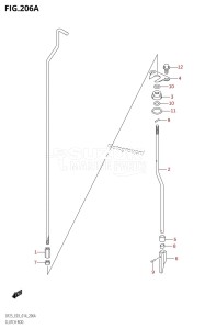 DF25 From 02503F-410001 (E03)  2014 drawing CLUTCH ROD