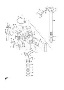 Outboard DF 50A drawing Swivel Bracket High Thrust