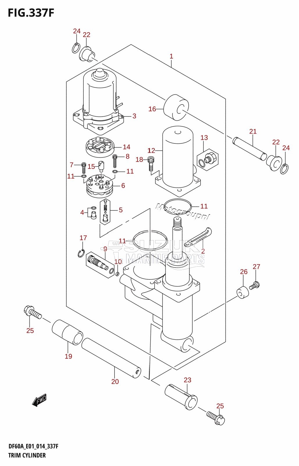 TRIM CYLINDER (DF60A:E01)