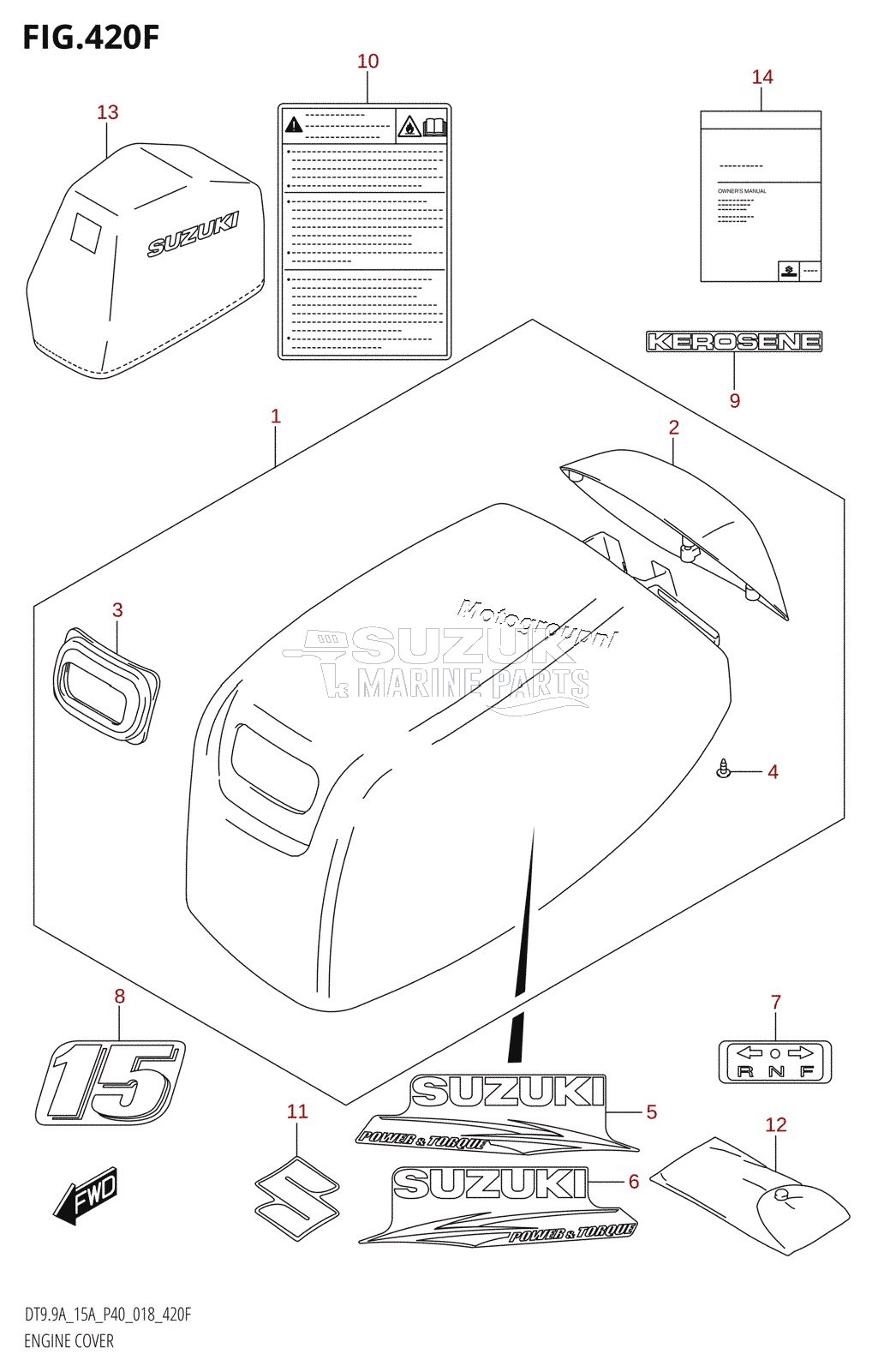 ENGINE COVER (DT15AK)