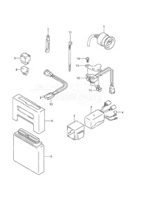 DF 140 drawing PTT Switch/Engine Control Unit