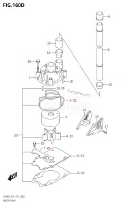 DF250A From 25003P-510001 (E01 E40)  2015 drawing WATER PUMP (DF250A:E40)