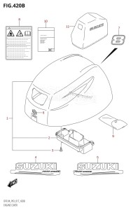 DF9.9A From 00994F-710001 (P03)  2017 drawing ENGINE COVER (DF8AR:P03)