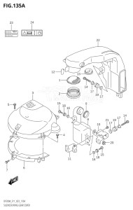 15003F-040001 (2020) 150hp E01 E03 E40-Gen. Export 1 - USA (DF150AT) DF150A drawing SILENCER / RING GEAR COVER