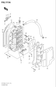 14004F-140001 (2021) 140hp E11 E40-Gen. Export 1-and 2 (DF140BG) DF140BG drawing CYLINDER HEAD