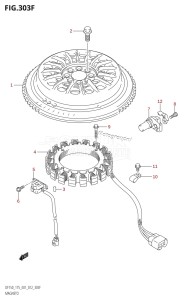 DF175Z From 17502Z-210001 (E01 E40)  2012 drawing MAGNETO (DF175T:E40)