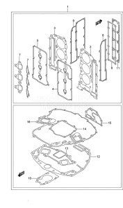 Outboard DF 250 drawing Gasket Set (DF 250S)