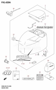 DF50A From 05003F-410001 (E03)  2014 drawing ENGINE COVER (DF40A)