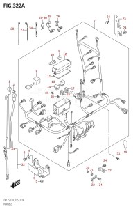 DF175T From 17502F-510001 (E03)  2015 drawing HARNESS (DF150T:E03)