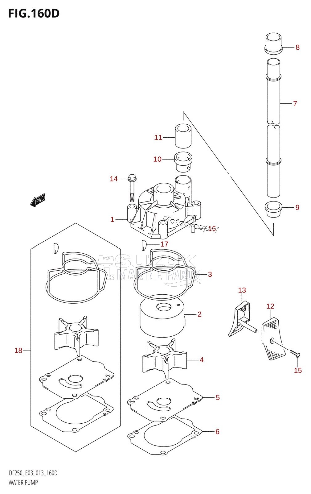 WATER PUMP (DF225Z:E03)