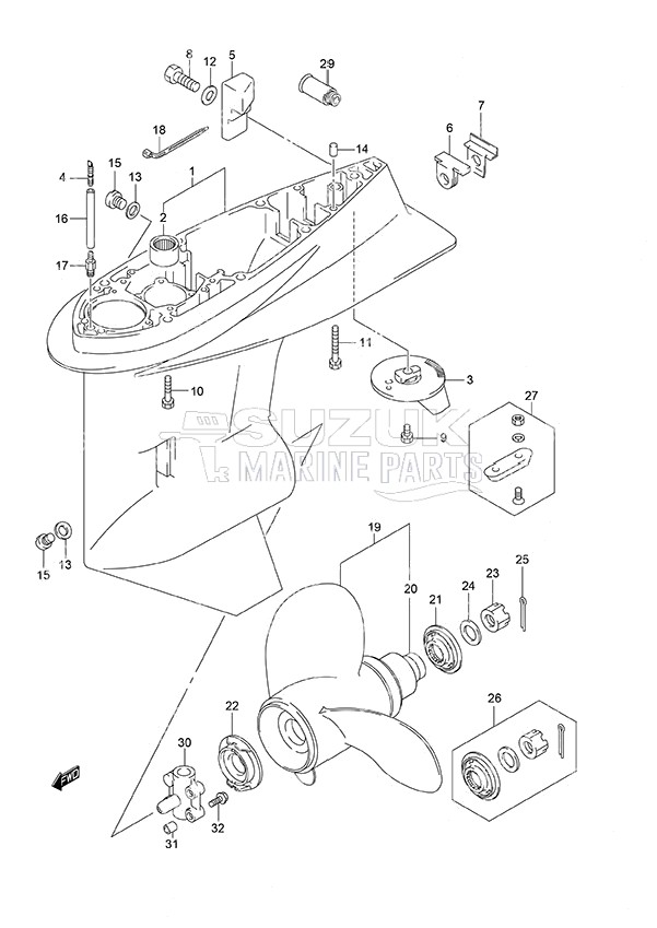 Gear Case High Thrust