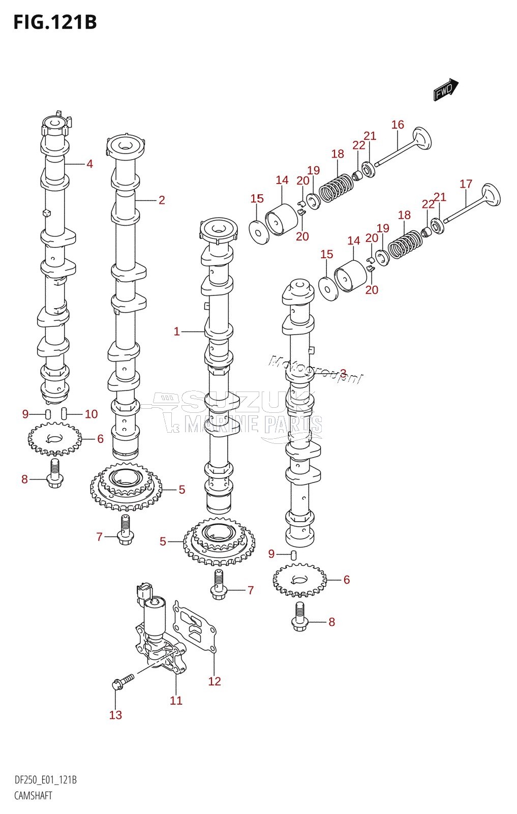 CAMSHAFT (DF250T,DF250Z)