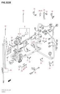 DF225T From 22503F-210001 (E01)  2012 drawing HARNESS (DF225T:E01)