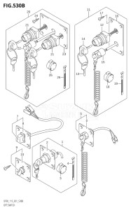 11501F-251001 (2002) 115hp E01-Gen. Export 1 (DF115TK2) DF115T drawing OPT:SWITCH (K5,K6,K7,K8,K9,K10,011)