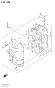 06002F-210001 (2012) 60hp E03-USA (DF60A) DF60A drawing CYLINDER BLOCK