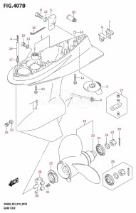 DF60A From 06002F-910001 (E03)  2019 drawing GEAR CASE (DF50AVT,DF60AVT)