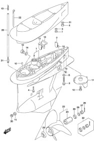 DF 250 drawing Gear Case