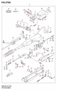 DF50A From 05003F-210001 (E01)  2012 drawing OPT:TILLER HANDLE (DF40A:E01)