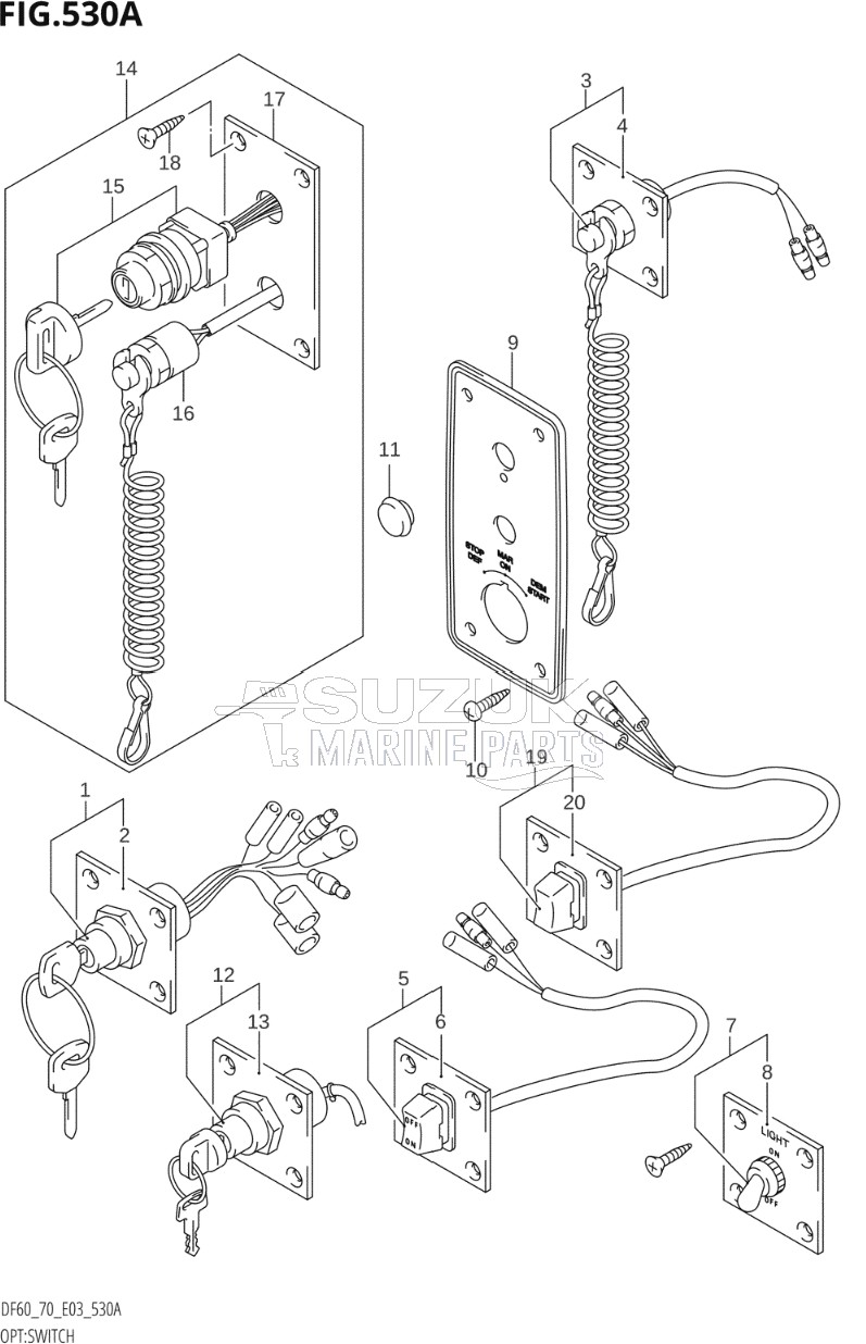 OPT:SWITCH (W,X,Y,K1,K2,K3,K4)