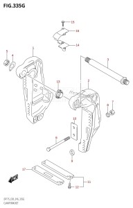 DF175T From 17502F-610001 (E03)  2016 drawing CLAMP BRACKET (DF175Z:E03)