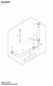 DF50A From 05003F-210001 (E01)  2012 drawing OPT:WATER PRESSURE GAUGE SUB KIT (DF60AQH:E01)