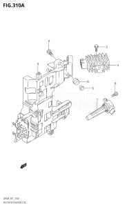 06002F-010001 (2010) 60hp E01 E40-Gen. Export 1 - Costa Rica (DF60ATHK10  DF60ATK10  DF60AWTHK10  DF60AWTK10) DF60A drawing RECTIFIER / IGNITION COIL