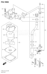 10005F-340001 (2023) 100hp E01-Gen. Export 1 (DF100C) DF100C drawing WATER PUMP