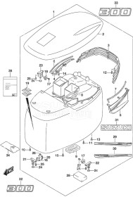 Outboard DF 300AP drawing Engine Cover