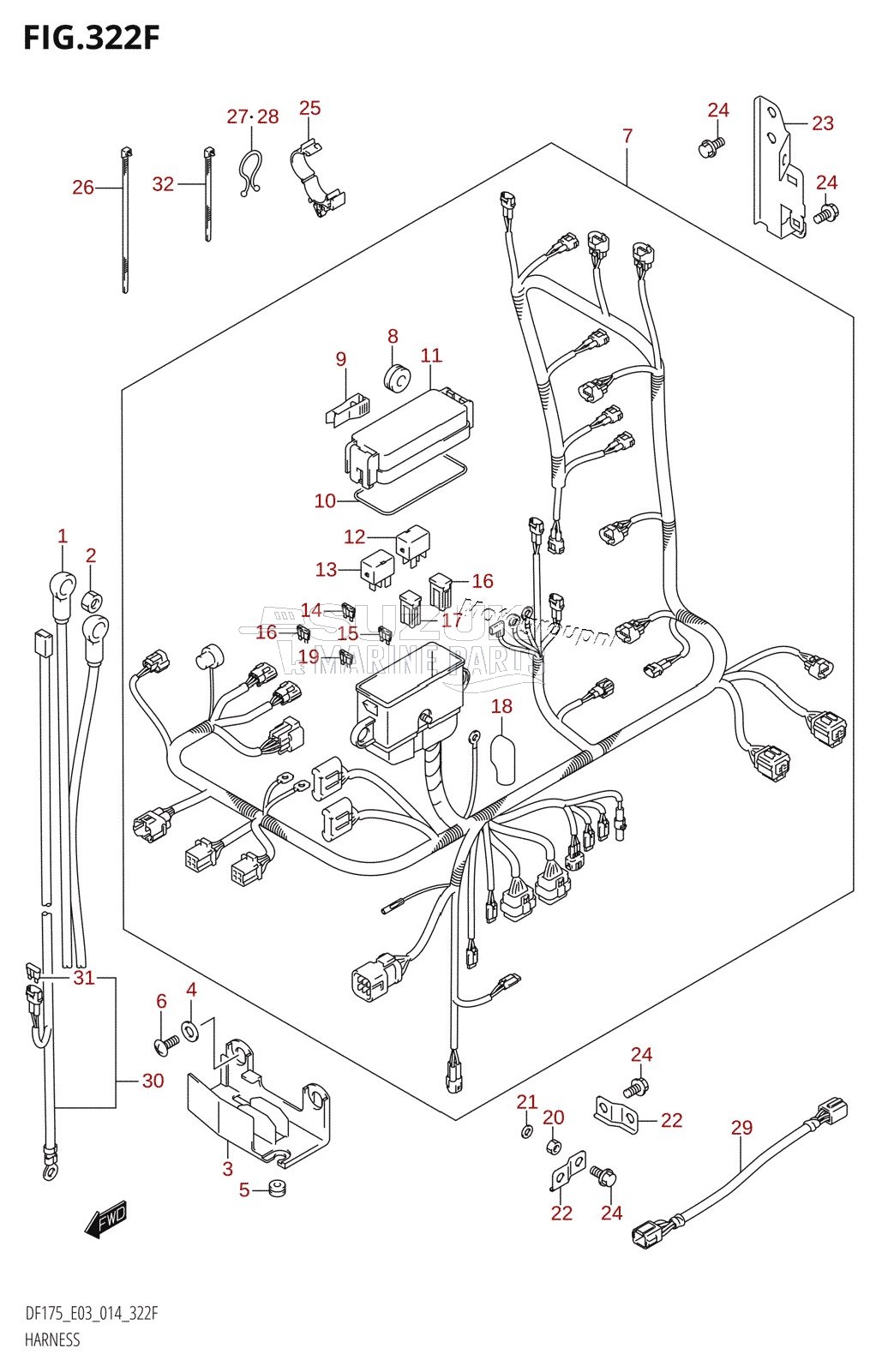 HARNESS (DF175TG:E03)