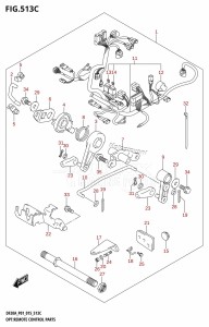 DF20A From 02002F-510001 (P01)  2015 drawing OPT:REMOTE CONTROL PARTS (DF20A:P01)