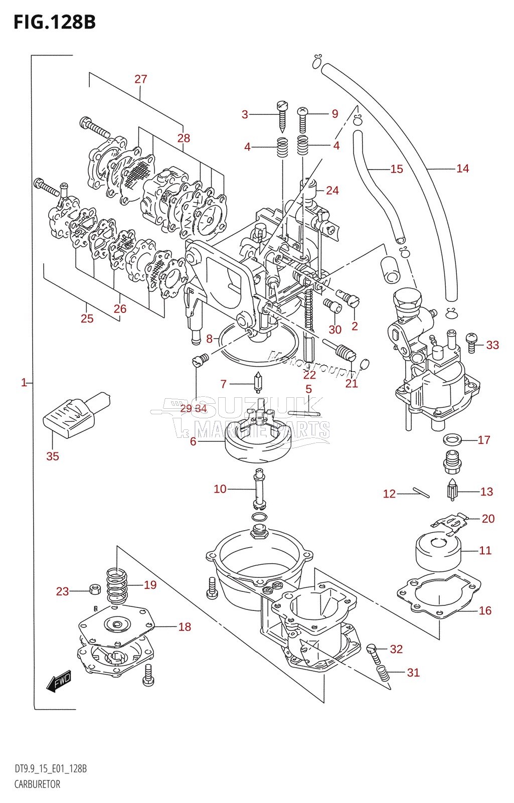 CARBURETOR (DT9.9K,DT15K)