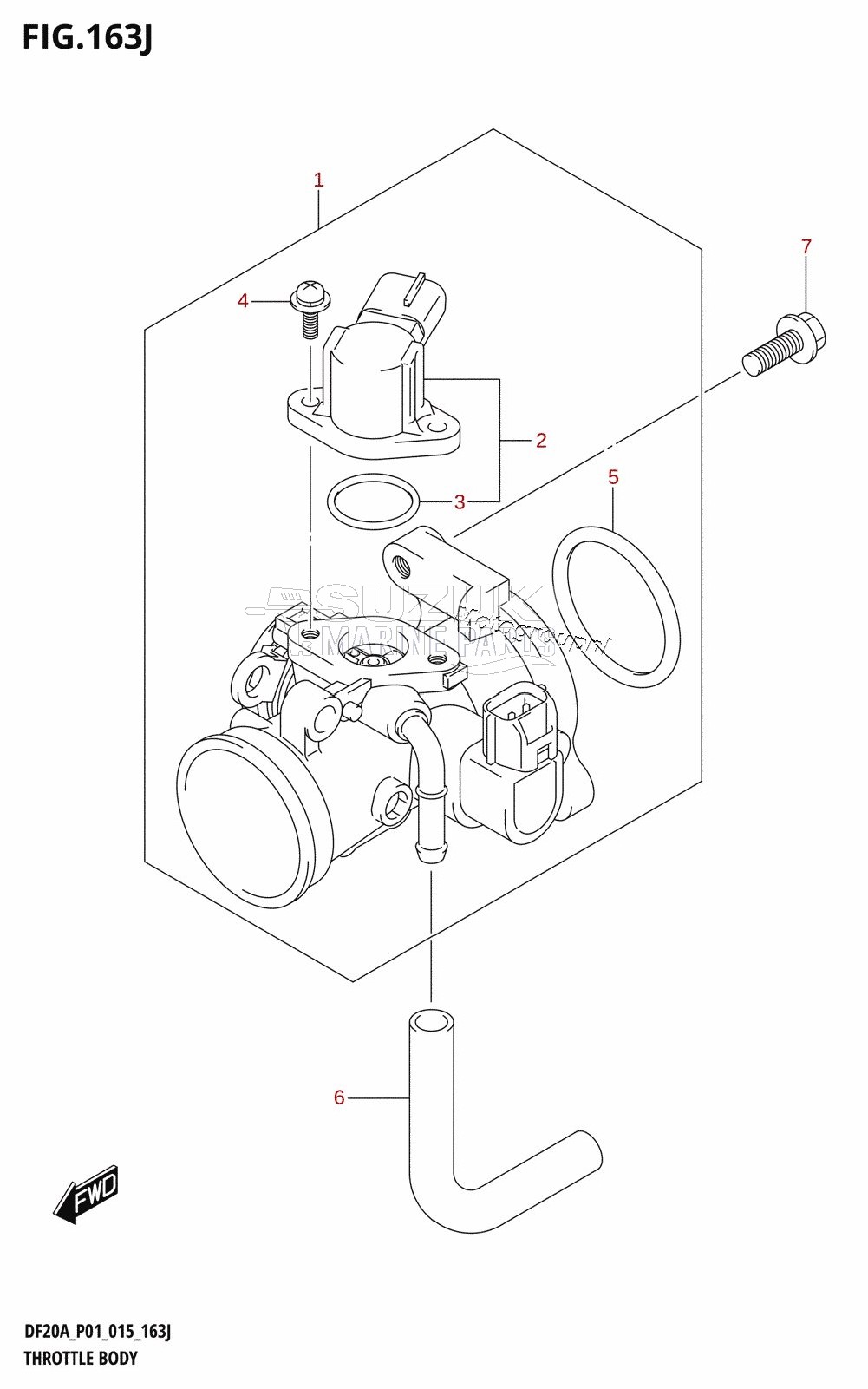 THROTTLE BODY (DF20AR:P01)