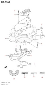 06003F-410001 (2014) 60hp E03-USA (DF60AVT) DF60A drawing RING GEAR COVER