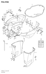 20003F-140001 (2021) 200hp E11 E40-Gen. Export 1-and 2 (DF200AT) DF200A drawing SIDE COVER