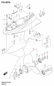 DF40A From 04003F-810001 (E01)  2018 drawing GEAR CASE (DF60AVT,DF60AVTH)